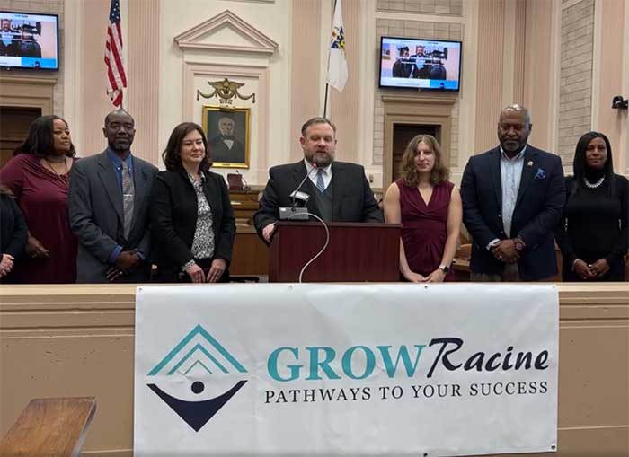 GROW Racine press conference launch
